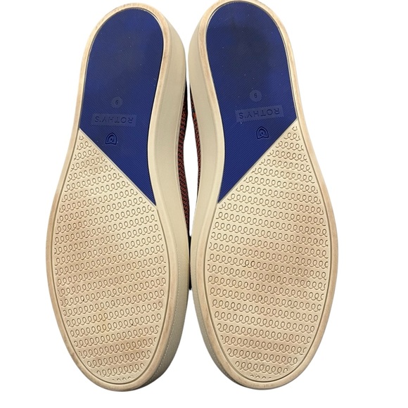 Rothy's Tangerine Triple Stitch Slip on Sneaker Retired Shoes, Sz 9 - Picture 12 of 12
